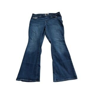 Levi Strauss Signature Womens Blue Bootcut Jeans Mid Rise Size 14